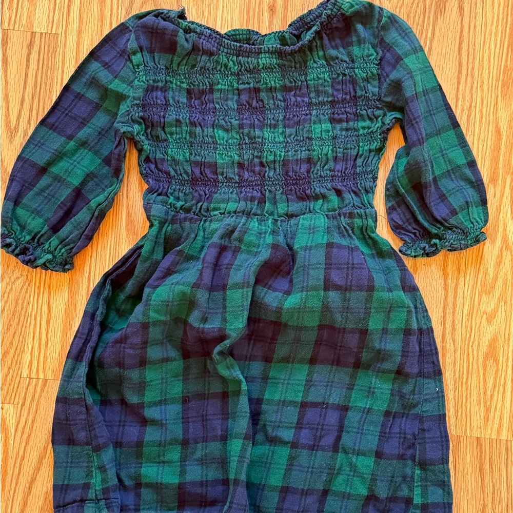 Old Navy Green and Blue Plaid Dress